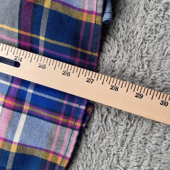 Duluth Trading Co Plaid Button-Up Women's Flannel Shirt Xl - Picture 5 of 9